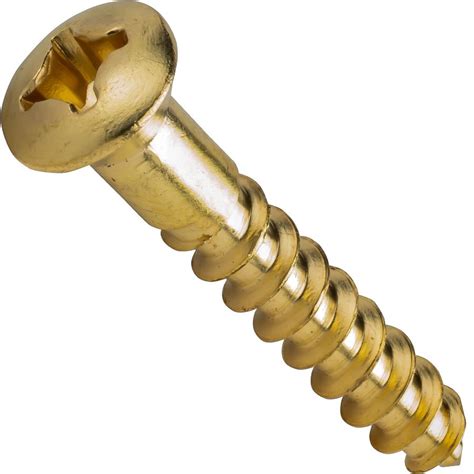 solid brass oval head screws